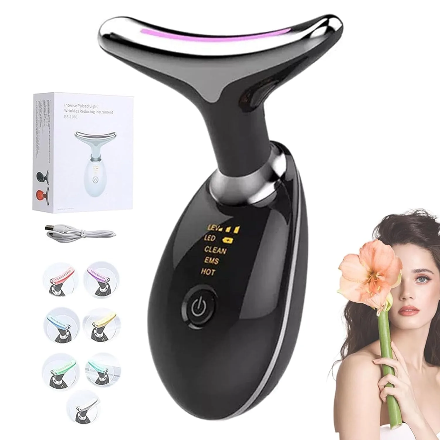 LED Photon Therapy Anti-Wrinkle Skin Tightening Device