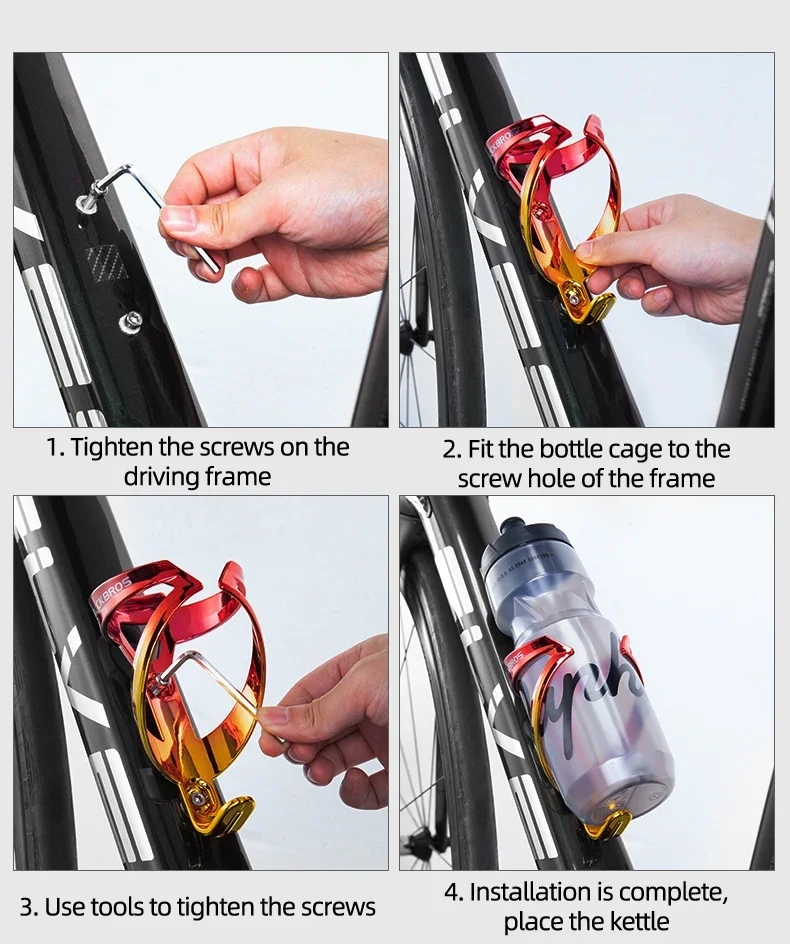 ROCKBROS Two-Tone Bike Bottle Cage